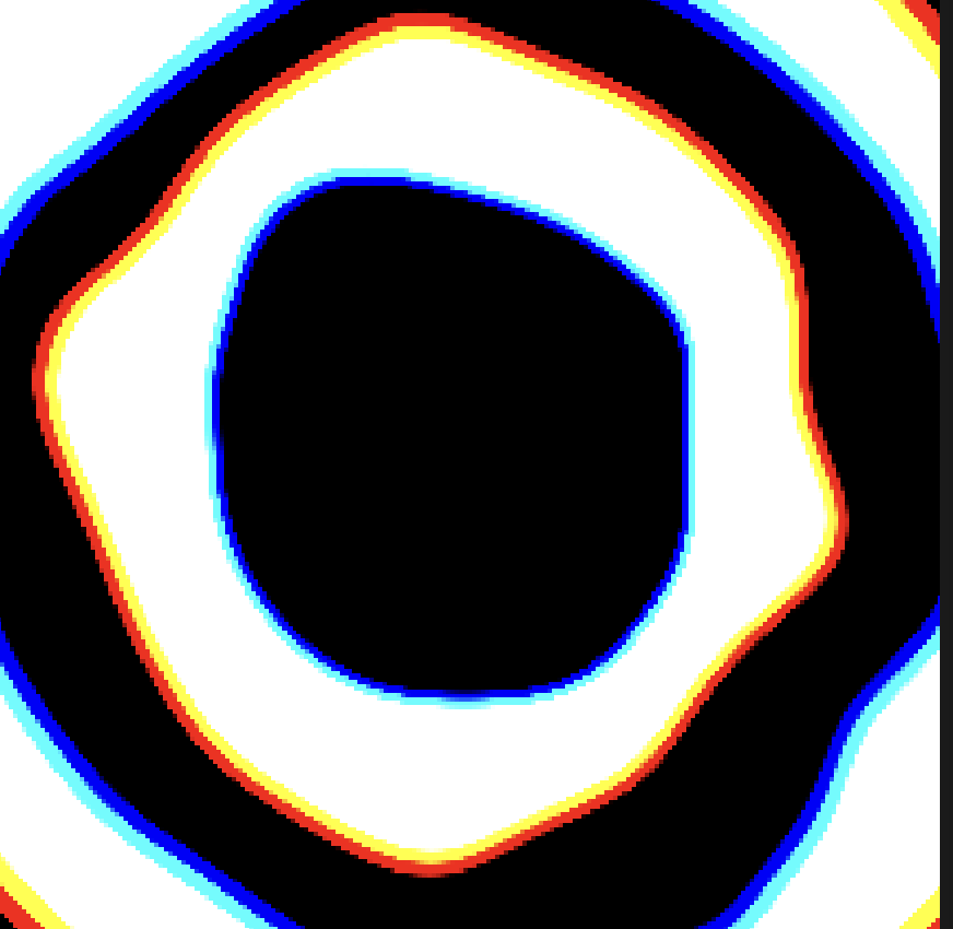 Tableau WAV 8 — installation LED audio-réactive, Jordan Olivier Quiqueret, Ronde Paris